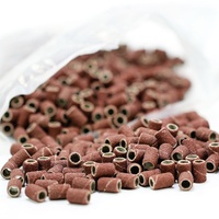 Faixa abrasiva luva 1/4 polegadas, ferramentas de polimento de metal com mandril para ferramenta rotativa de polimento de metal
