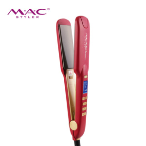 480F planchas de Cabello เครื่องหนีบผมไทเทเนียมแผ่นกว้างแผ่นเหล็กจอแอลซีดีสำหรับยืดผม - Product Image 2