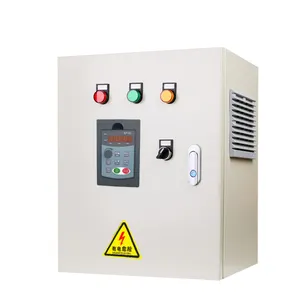 220V 380V LCD màn hình cảm ứng 20kW 75Kw ip32 VFD điều khiển động cơ combinet PLC Bảng điều khiển cho máy bơm nước