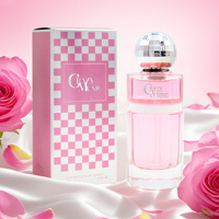 Perfume Original Glamorous Sparkling 100mL Perfume personalizable con aroma acuático con botella cuadrada y tapa de bola de discoteca