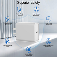 Cargador de Teléfono Universal PD de 20 W, Cargador Tipo C para UE, EE. UU., Reino Unido y Australia, Cargador USB de Carga Rápida para Teléfono Móvil