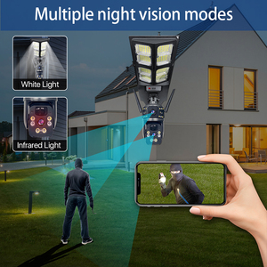 กล้องวงจรปิด 3MP 4G แบบเลนส์คู่ กล้อง <span class=keywords><strong>IP</strong></span> ภายนอกอาคาร รองรับ Wifi ชาร์จด้วยแผงโซลาร์เซลล์ ไฟถนน LED แบตเตอรี่ 16000mAh พร้อมระบบแจ้งเตือนอัตโนมัติ 180W - Product Image 6