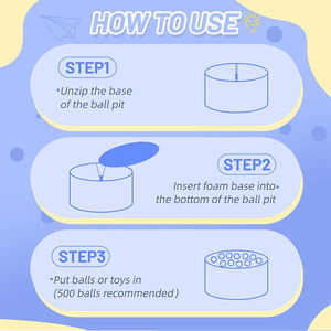 Fosses à balles rondes traitement enfants bébé <span class=keywords><strong>balle</strong></span> usine personnalisé <span class=keywords><strong>pas</strong></span> <span class=keywords><strong>cher</strong></span> prix intérieur logo personnalisé éponge intérieur jeu doux - Product Image 5