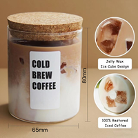 Modernes Design Großhandel Hochwertige Eis kaffee Latte Duft kerze im Glas