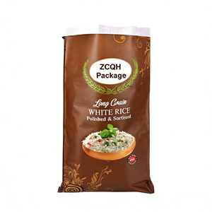 Bolsa Tejida de Polipropileno con Logotipo Impreso Personalizado, Bolsa de Polipropileno Tejida, Bolsas para Arroz de 5 kg, 25 kg, 50 kg, Bolsa de Empaque para Granos - Product Image 1