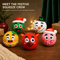 Nouveau jouet anti-stress DIY de Noël 2026 : renne mignon à presser avec visage amusant – Promotion à prix réduit