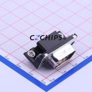 5747840-4 D-Sub/VGA Connector Bent Lead Through Hole Connector Male 9P Right Angle Insert 2 - Product Image 1