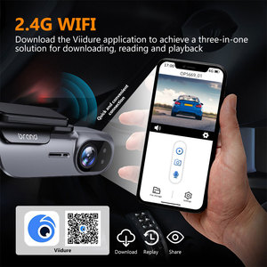 Dash <b>Camera</b> 4K Dual Recording 170 Degree Wide Angle F2.0 Lens Night Vision WiFi TF <b>Card</b> Support - Product Image 5