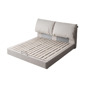 <span class=keywords><strong>Cama</strong></span> Doble Zayshine <span class=keywords><strong>de</strong></span> Cuero Genuino Estilo Italiano Minimalista, Modelo Oreja <span class=keywords><strong>de</strong></span> Elefante, 1.8 Metros, Gran Tamaño, Funcional con Almacenamiento - Product Image 6