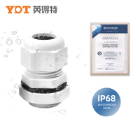 PG-L fil allongé étanche presse-étoupe IP68 Glen Head en plastique presse-étoupe joint douille connecteur de câble en nylon étendu