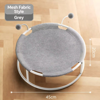Hamac pliable surélevé pour chat, respirant, lavable, avec jouets interactifs pour chats d'intérieur et petits animaux, adapté aux chats en surpoids 40