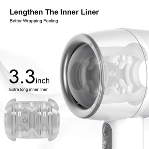 Şarj edilebilir saç kurutma makinesi el geri çekilebilir uçak fincan erkek Masturbator - Product Image 3