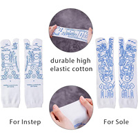 Chaussettes de Massage du patrimoine chinois Chaussettes de chaîne d'acupression Chaussettes méridiennes décontractées à point d'acupuncture