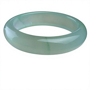 Boîte à bijoux décorative ronde en jade vert naturel poli, idéale pour les occasions festives et les souvenirs - Product Image 1
