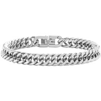 Bracelet cubain minimaliste en acier inoxydable plaqué or 18 carats avec fermoir magnétique unique, chaîne de couple, cadeau de bijoux pour les amoureux
