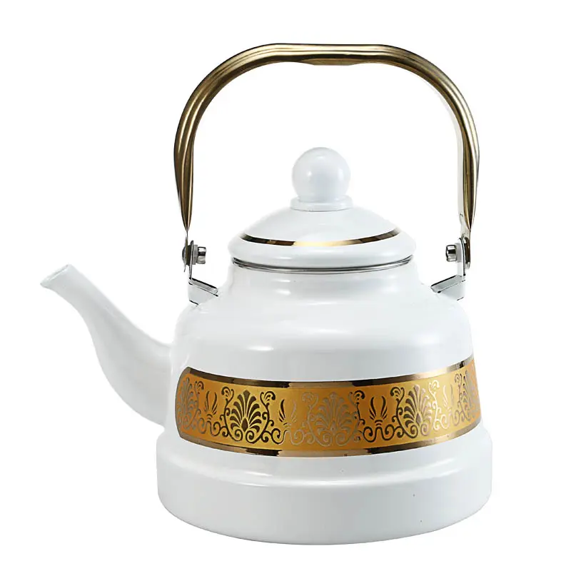 Factory stocks high quality wholesales carbon steel factory cookware enamel tea kettle for cooking