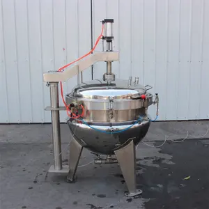500 Liter Industrial Steam Automatic Pressure Cooker Lpg