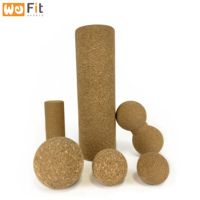 Ballon de massage pour la libération des points de tension, équipement de fitness en gros, balles de massage personnalisées en liège pour pieds et mains, accessoire de récupération