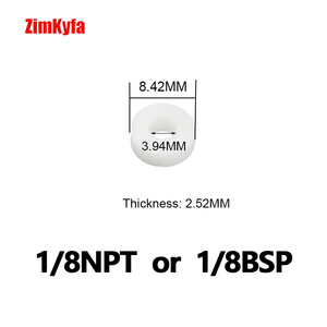 Lot de 10 joints d'étanchéité en nylon blanc pour raccords de tuyauterie filetés M8 M10 1/8 NPT BSP, entretoises anti-fuite - Product Image 5