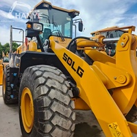 Chargeuse sur pneus LG L956F d'occasion à prix abordable, capacité de la benne 5T, poids opérationnel 17200KG, engin de construction chinois d'origine