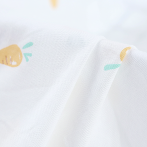 Tissu de bambou recyclé biologique personnalisé à quantité minimale de commande basse tissu tricoté en bambou élastique à impression numérique pour vêtements de bébé - Product Image 1