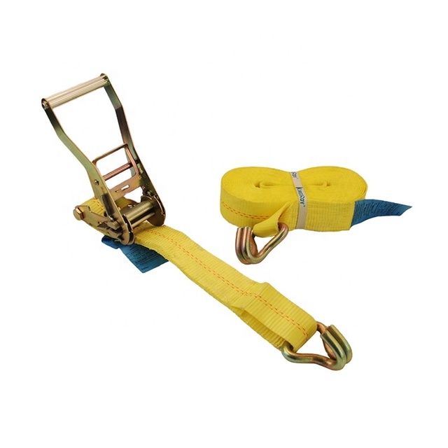 KingRoy 100% Polyester Cargo Strap Truck Ratchet Strap Tie Down for Transportation