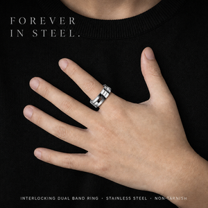 Bague en acier inoxydable gravée à l'infini, argentée, inaltérable, pour couple, promesse, fiançailles, <span class=keywords><strong>mariage</strong></span>, <span class=keywords><strong>femme</strong></span>, homme, vente en gros - Product Image 3