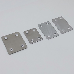 Conector de placa plana de acero inoxidable Hz, soporte de esquina duradero para uso general - Product Image 1