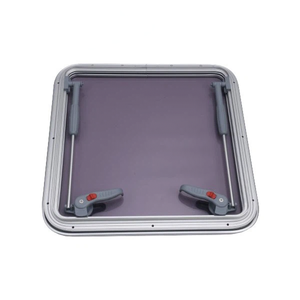 Portello quadrato in alluminio anodizzato con apertura in vetro acrilico oblò porta forniture Marine per barca - Product Image 3