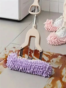 Wholesale Dust Cleaner Grazing Slippers House Bathroom Floor <b>Cleaning</b> Mop Slipper Lazy Shoes Cover <b>Duster</b> Cloth - Product Image 4