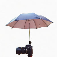 SHOOT Parapluie portable pour appareil photo, support griffe porte-accessoire universel, grande taille 50 cm, protection contre la pluie et le soleil pour appareils photo