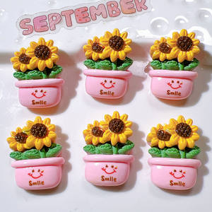 Cute DIY Flat Back <b>Resin</b> Accessories Cream Glue Hair Accessory Patches Sunflower Shoe Flowers Cup Decals Handicraft Daily <b>Gifts</b> - Product Image 6