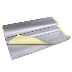Tissu Kevlar enduit d'argent, tissage sergé lourd, matériau industriel ignifuge et résistant à la chaleur - Product Image 2