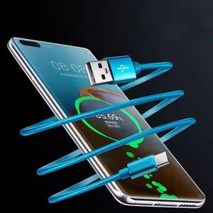 High Quality 1M USB Type C Fast Charging Phone <b>Cable</b> Nylon USB C Data <b>Cable</b> For Mobile Phone - Product Image 4