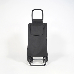 Bolsas de compras negras ligeras con logotipos Carrito de compras plegable Carrito de compras de 4 <span class=keywords><strong>ruedas</strong></span> de gran capacidad - Product Image 3