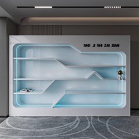 Meuble de rangement et de présentation cosmétique multifonctionnel en MDF, fait main, durable, écologique, style moderne, peint par pulvérisation, pour cuisine