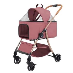 <span class=keywords><strong>Passeggino</strong></span> Moderno Pieghevole per Animali Domestici di Taglia Media, Separabile per Spostamenti a Spinta Manuale, Ideale per Avventure all'Aperto - Product Image 3