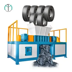 Máquina trituradora de pneus de eixo duplo/máquina trituradora de pneus/máquina de corte de sucata de plástico