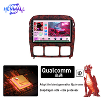 Pemutar DVD Mobil Android Qualcomm 9 Inci Layar IPS GPS untuk Mobil Benz S Class 1998-2005 W220 S280 S320 S350 S400 S430 S500