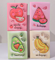 Vente en gros carnet à bobine Cahier A7 3D Foam Puff Cartoon Cute Girl Diary Notepad Children Student Small Handbook Gift