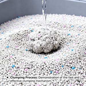 Lettiera per Gatti in Bentonite Premium Senza Polvere, Agglomerante Forte, Profumo di Lavanda, Facile da Pulire, OEM del Fornitore - Product Image 2