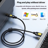 Grosir kabel cetak Port persegi USB USB2.0 A/B USB 2.0 a pria kepala ke B pria kepala pemindai Printer kabel pasang dan mainkan