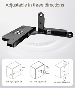 Charnière à air dissimulée SAH2, nouveau type, capacité de charge lourde, réglable en 3D pour porte de <span class=keywords><strong>placard</strong></span>, porte de <span class=keywords><strong>placard</strong></span> à domicile - Product Image 2