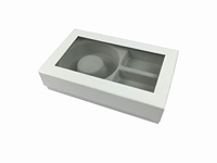Vente en gros de boîte cadeau personnalisée style livre carton kraft à usage pratique avec impression 4C parfum électronique grand public en forme d'aimant
