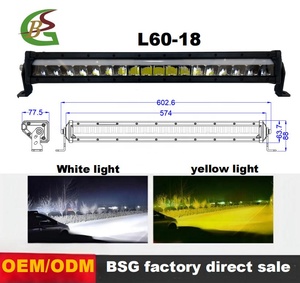 Nuova Luce da Lavoro LED <span class=keywords><strong>BSG</strong></span> L60-6/12/18/24/30 120W 24V in Alluminio Super Luminosa IP67 Impermeabile Certificata ECE-R10 per Camion e Trattori - Product Image 5