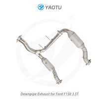 YT pipa pembuangan kucing aliran tinggi, dengan katalis untuk sistem pembuangan Ford 3.5T