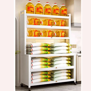 <span class=keywords><strong>Armoire</strong></span> de rangement pour vaisselle de grande taille, durable, 100 cm de long, 6 niveaux, en métal robuste, supporte facilement 200 kg pour une utilisation en cuisine - Product Image 3