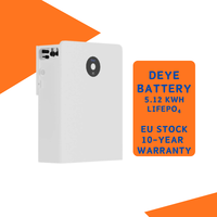 Batterie Deye SS-F5 Connecteurs MC4 IP65 Murale Sûre Longue Durée de Vie Lifepo4 Solution de Stockage d'Énergie Domestique 256V 20Ah 5.12kWh UE