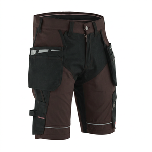 Men's <b>Work</b> Shorts Gray <b>Black</b> Polyester Breathable Multiple Pockets Workwear - Product Image 3
