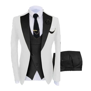 2025 नए xb आगमन <span class=keywords><strong>3</strong></span> टुकड़े अनुकूलित सुरुचिपूर्ण दूल्हे ट्यूक्सेडोस शादी 2023 लिए फैशन स्लिम फिट प्रीम सूट - Product Image 3